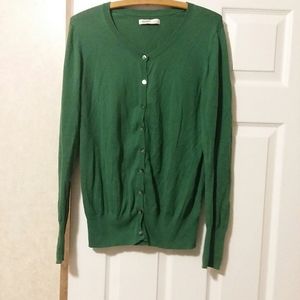 Old Navy cardigan in emerald green
